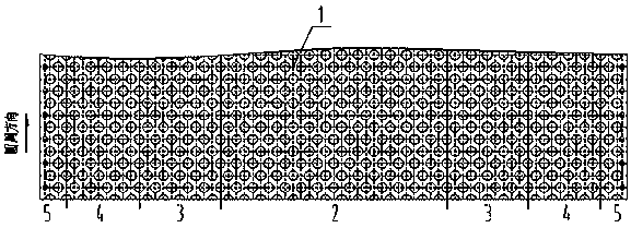 Column nail type high-pressure grinding roller roll surface and production method thereof