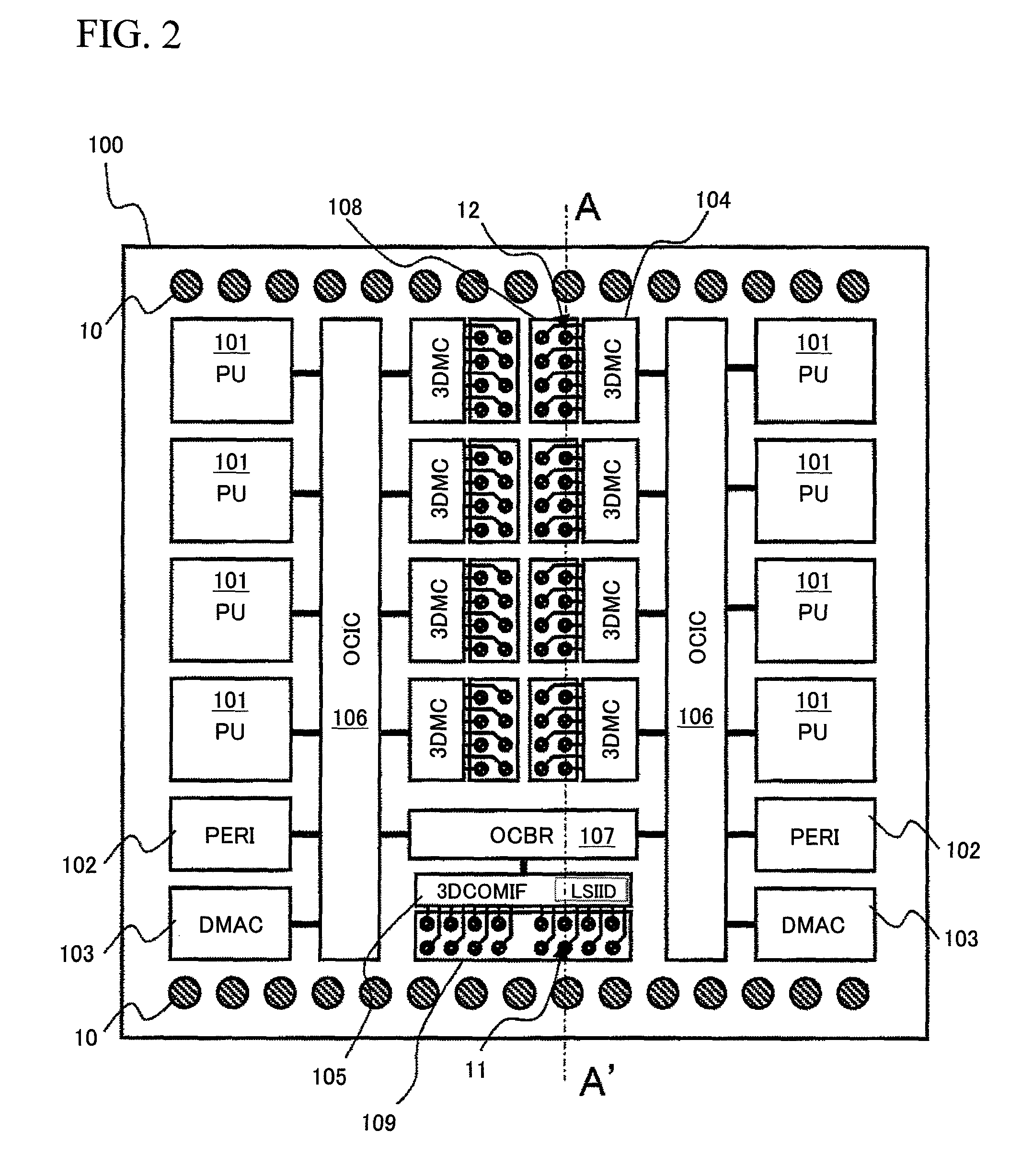 Semiconductor device with stacked memory and processor LSIs