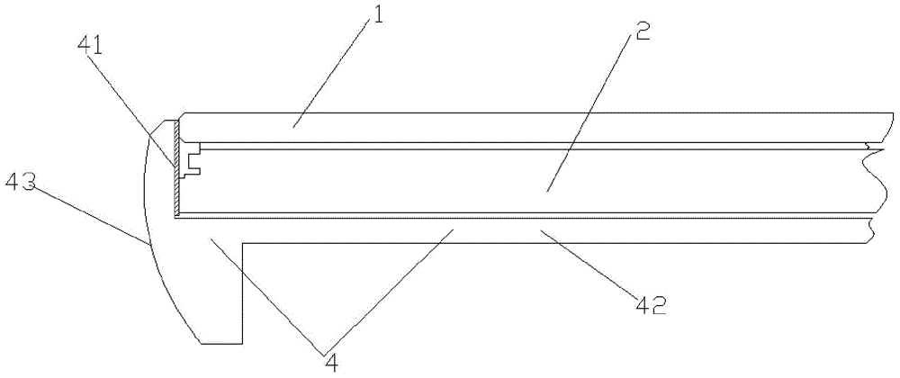 Narrow frame mobile phone structure