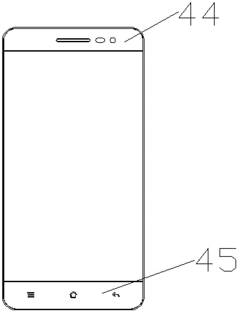 Narrow frame mobile phone structure