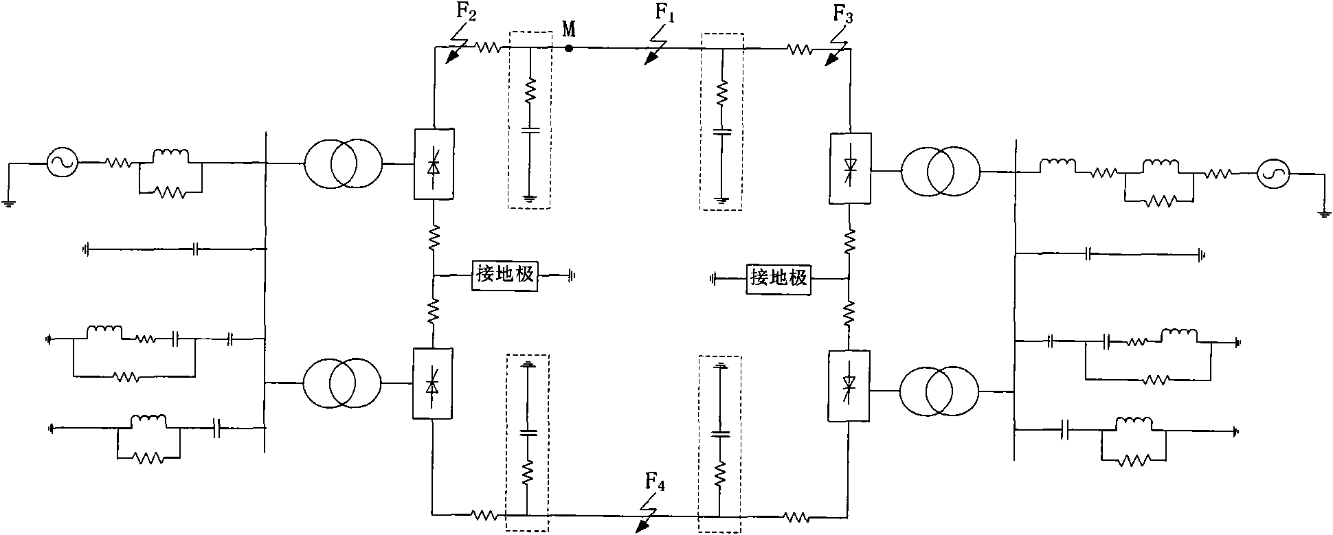 Method for converting boundary element by extra-high voltage direct current transmission line mode voltage S