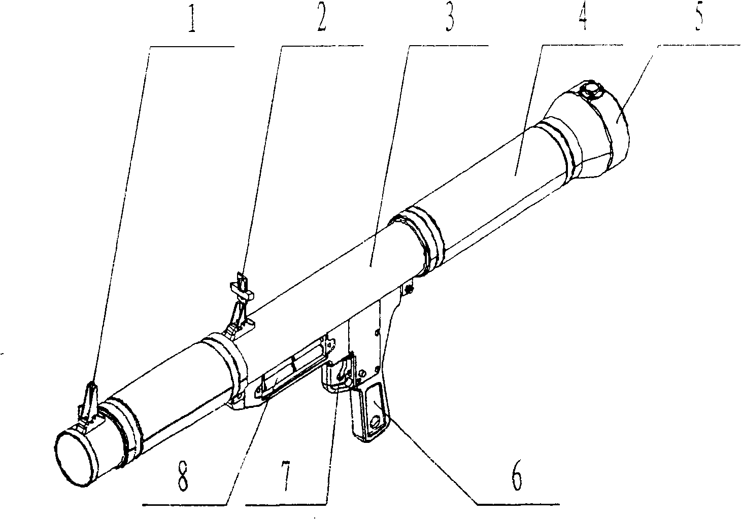 Multi-purpose individual soldier portable rocket launcher for forest protection