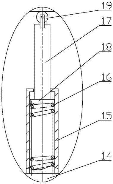 Cutting device of annular protruding flanging at welding line inside polyethylene pipe