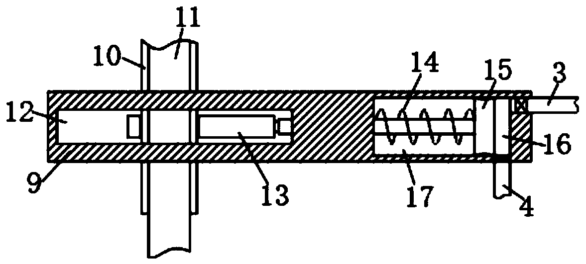 Dust removal device for downhole drill machine for coal mine exploitation