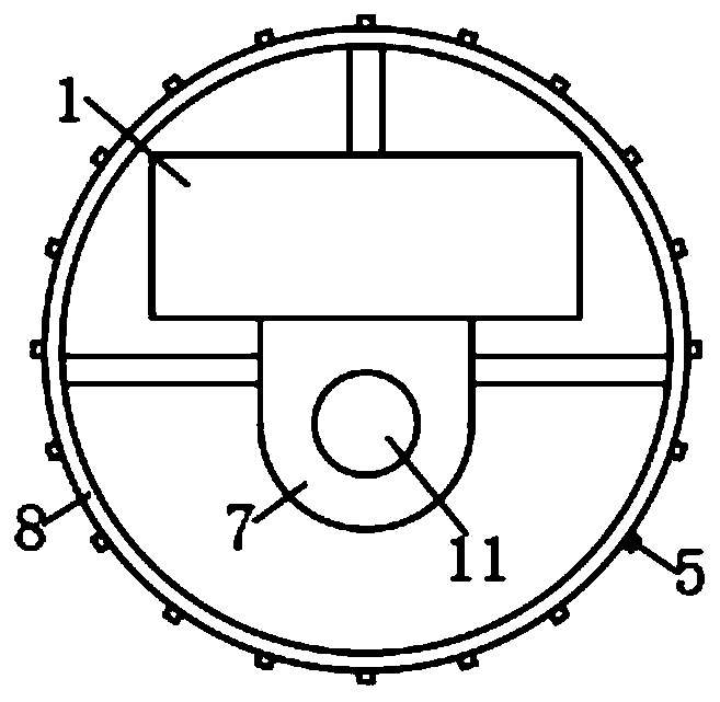 Dust removal device for downhole drill machine for coal mine exploitation