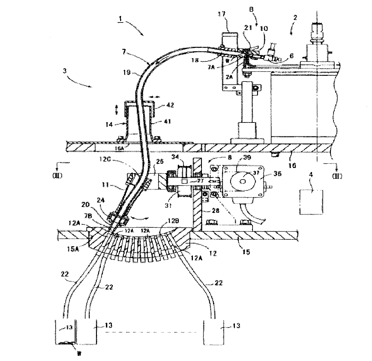 High-speed component distributing device