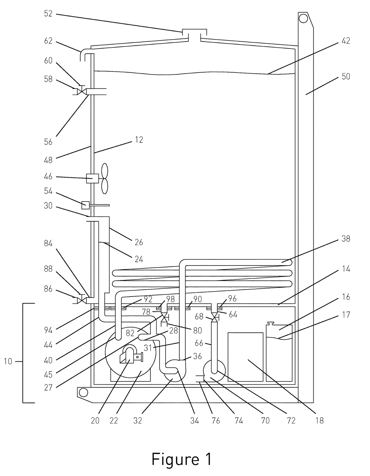 Method and apparatus for heating a stored liquid