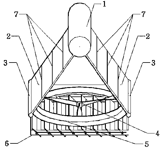 Automatic anti-freezing device for power station direct air cooling unit based on louver wind shield