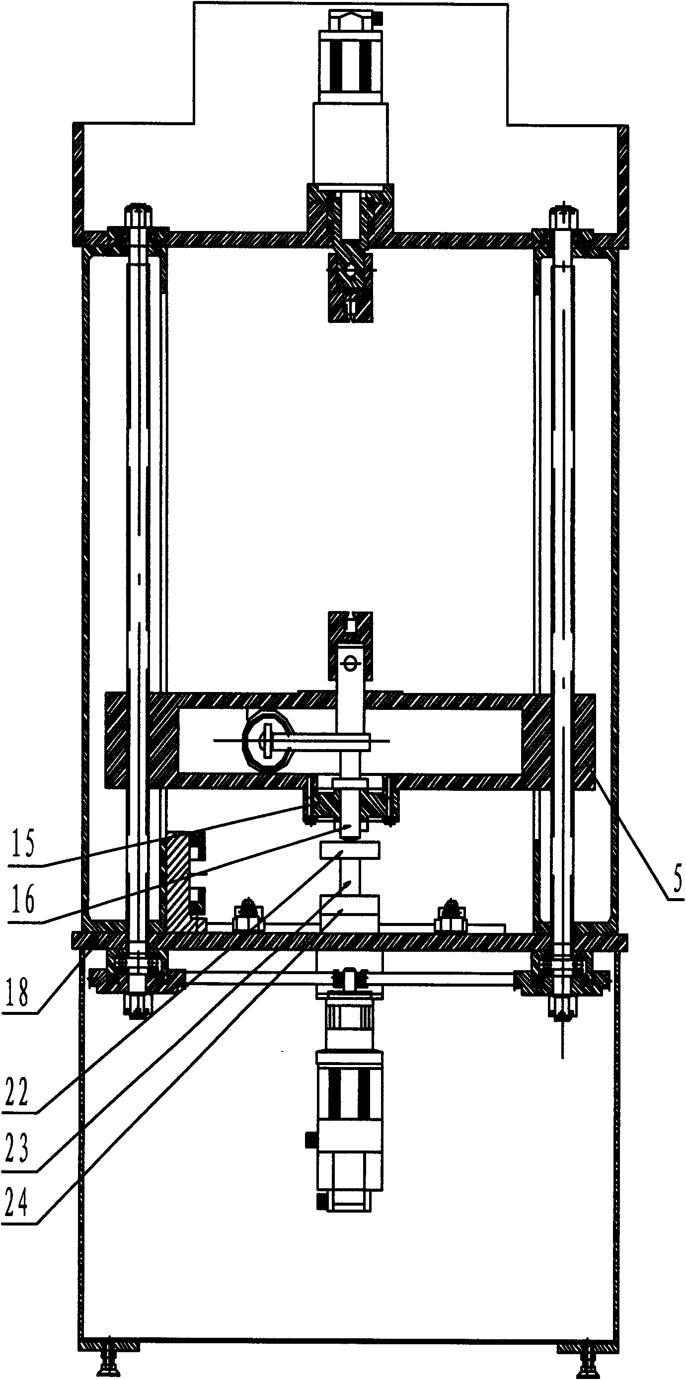 Multifunctional material mechanics testing machine with functions of tension torsion and pressure torsion