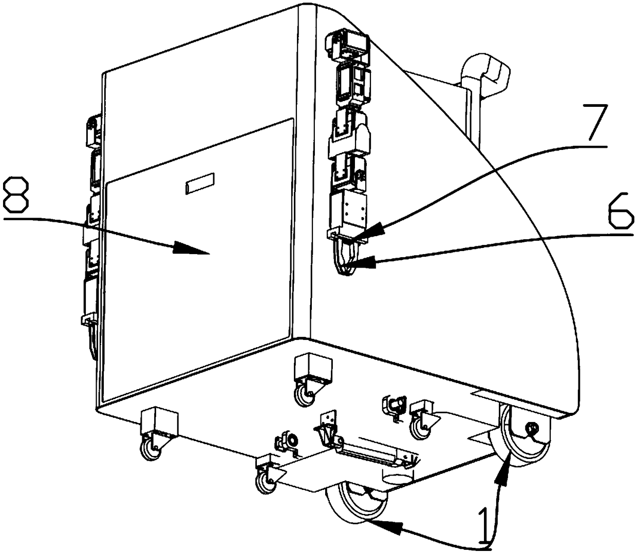 Automatic shopping trolley and business model for unmanned supermarket