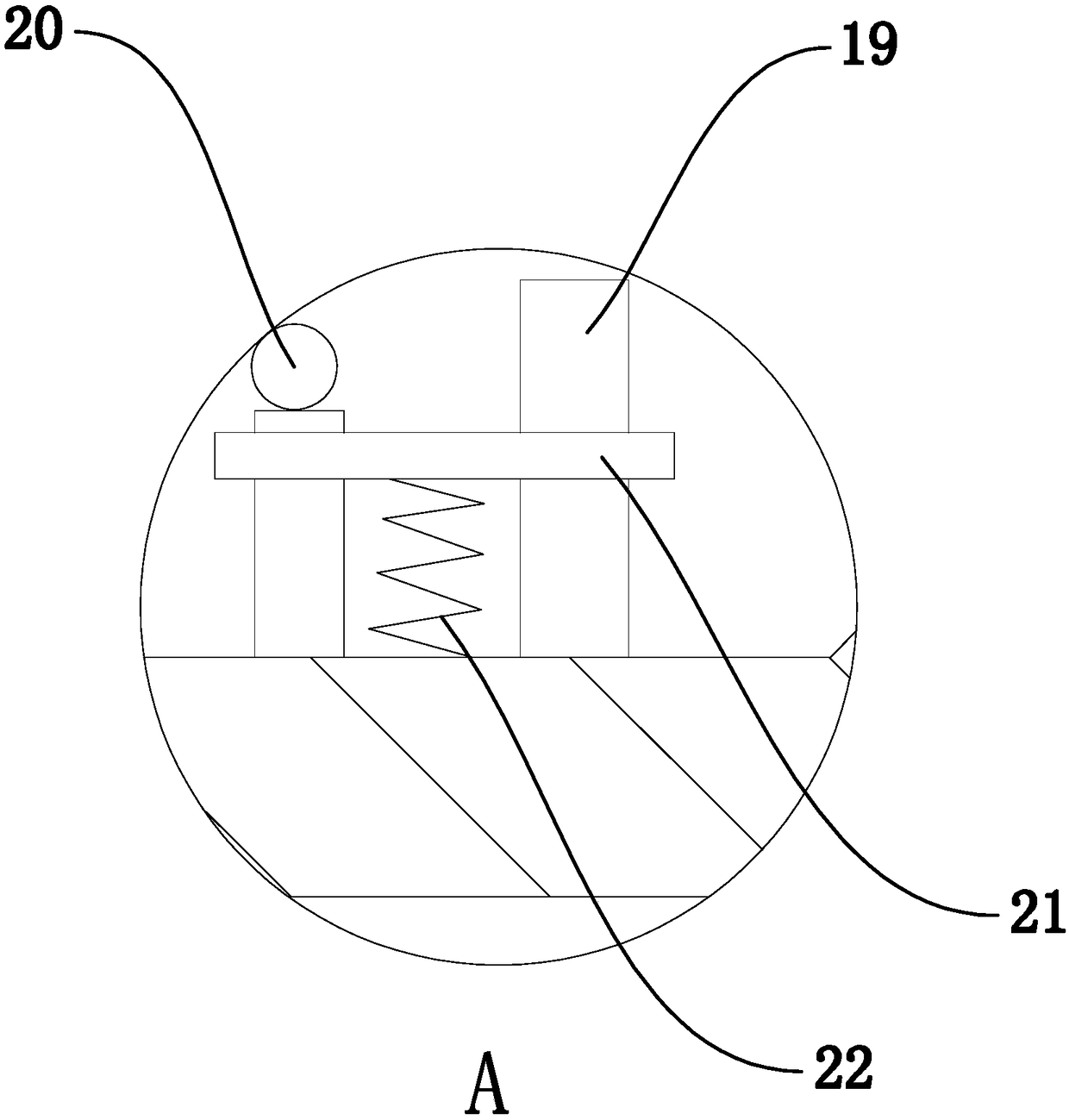 Anti-winding structure during leather cleaning treatment