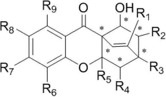 Application of dihydrochromone skeleton compound in preparation of medicine for treating malignant tumors