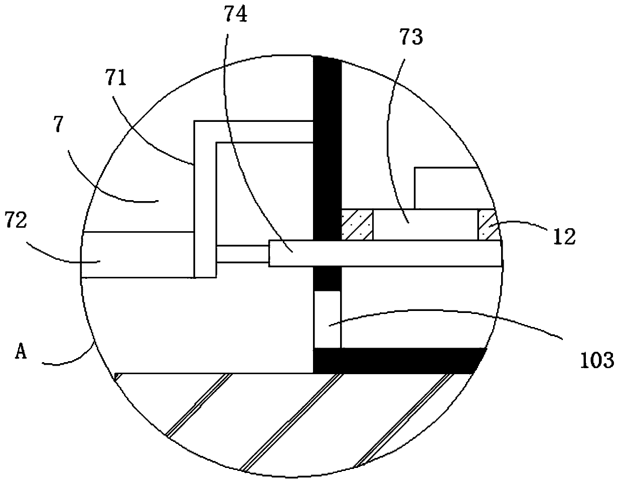 Intermittent discharging-type chemical fertilizer spreading device