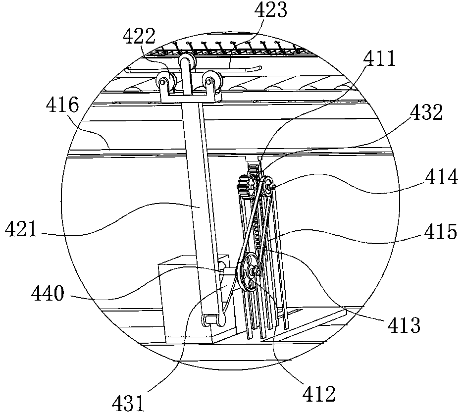 Overturning and lifting integrated driving tea machine