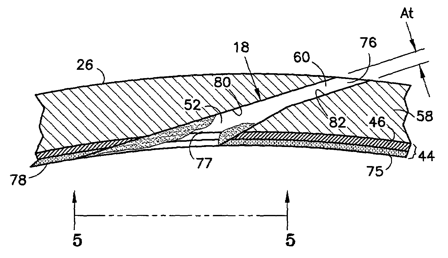 Method for repairing an apertured gas turbine component