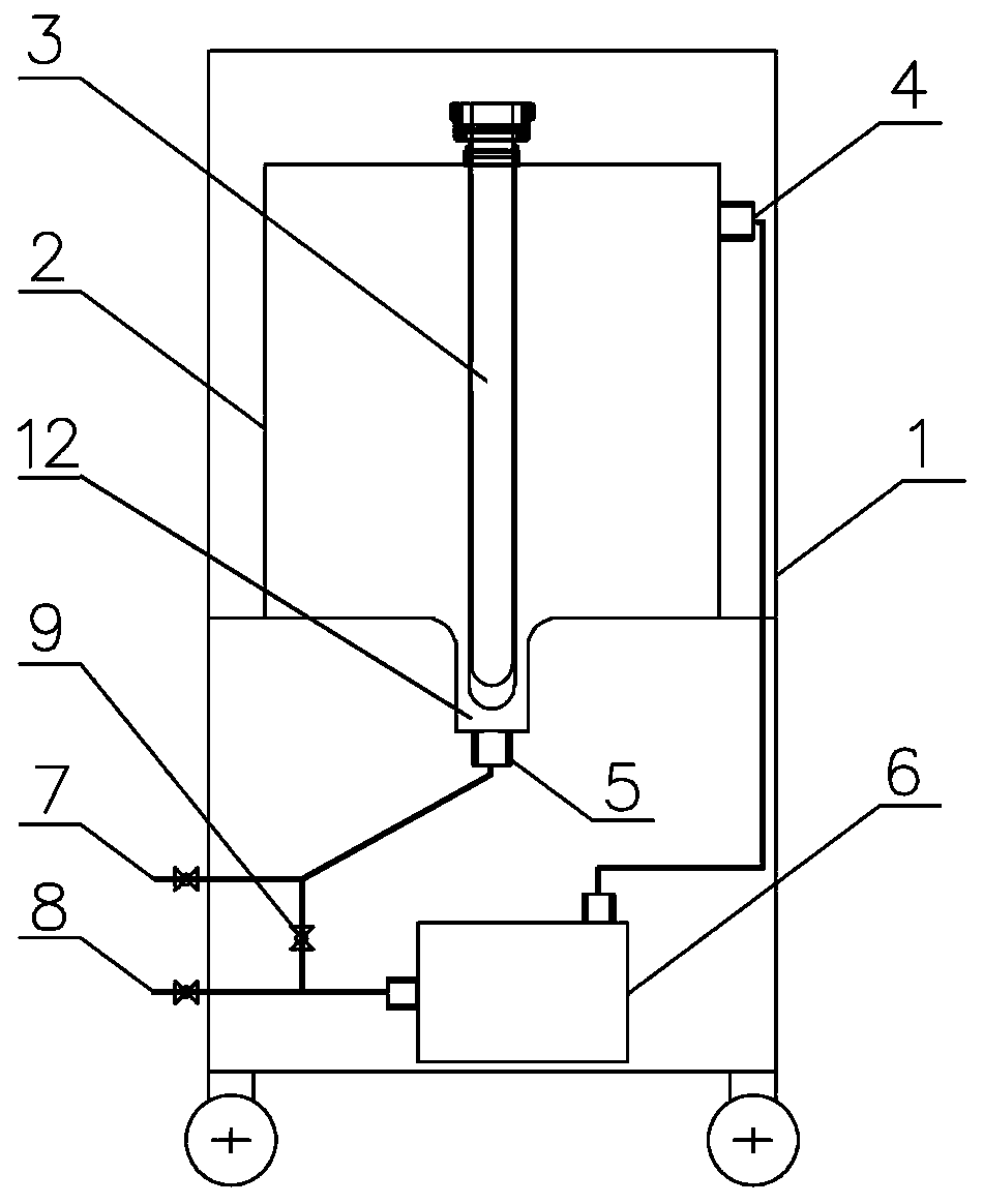 Automatic control circulating type peanut oil aflatoxin degrading machine