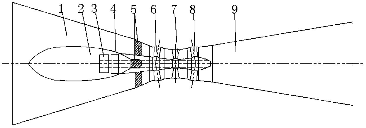 Bidirectional through-flow turbine for generating power by tide