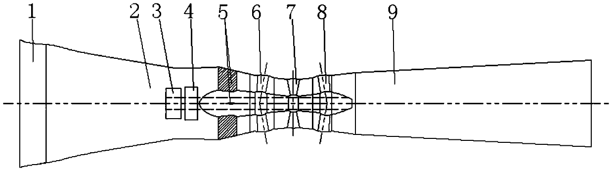 Bidirectional through-flow turbine for generating power by tide