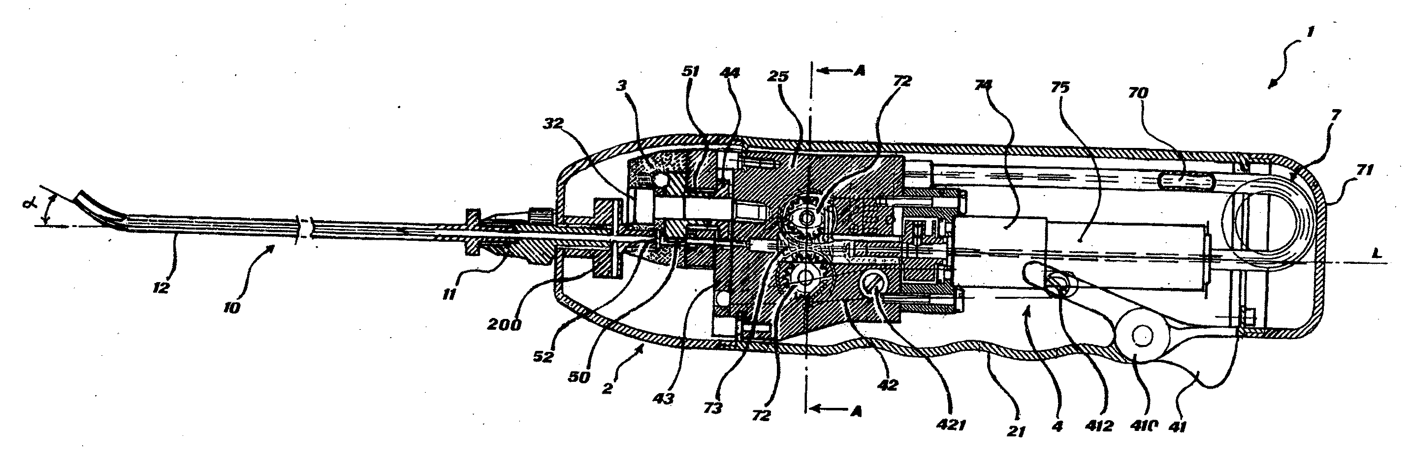 Device for percutaneous interstitial brachytherapy