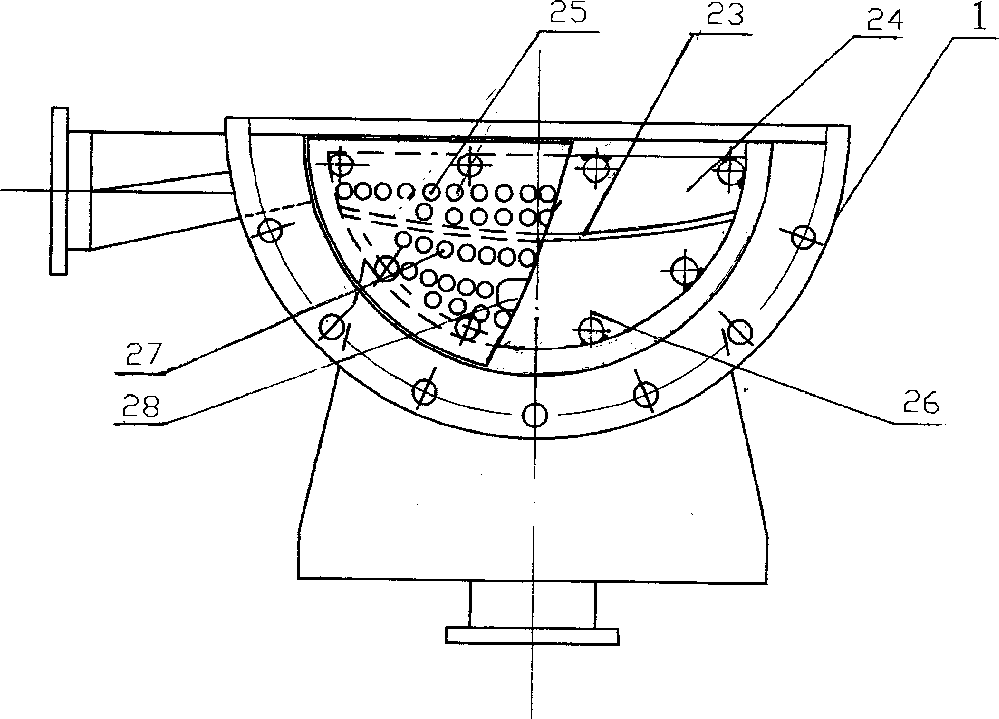 Blast furnace cinder water quenching processing unit