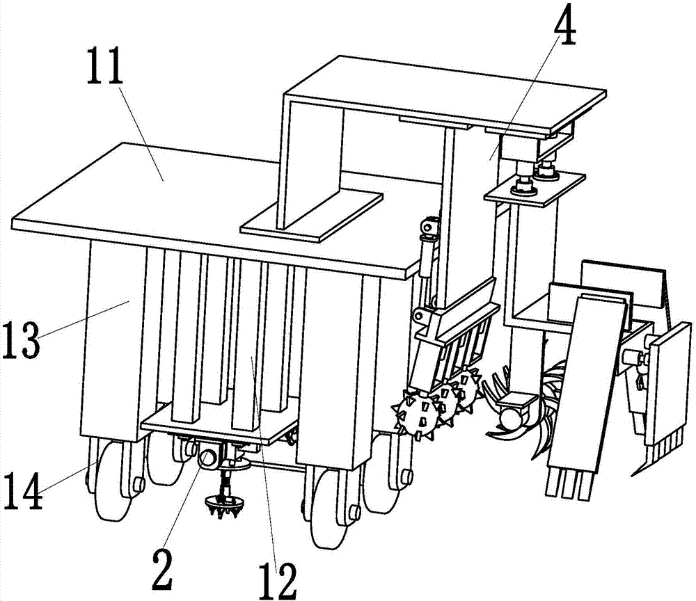 A track damping stone pusher with impurity removal function