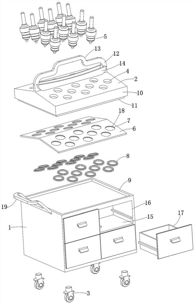 Portable movable knife rest