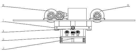 Trolley for detecting track of crane