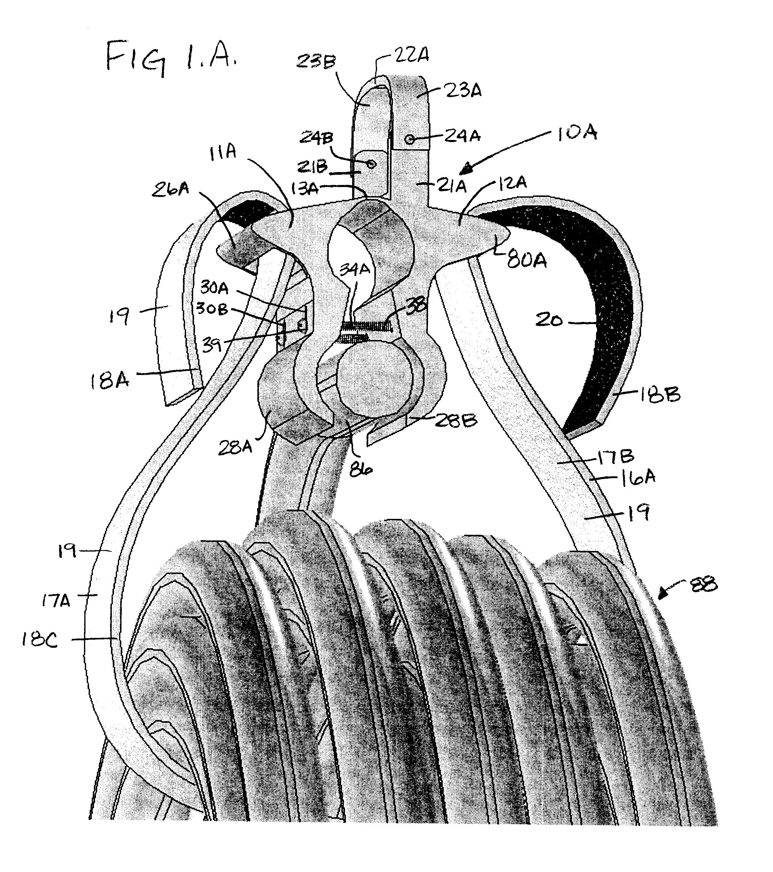 Bundling device for a length of line type material