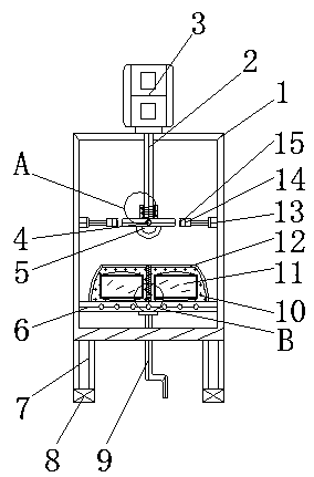 Attle-proof grinding device for machine casting