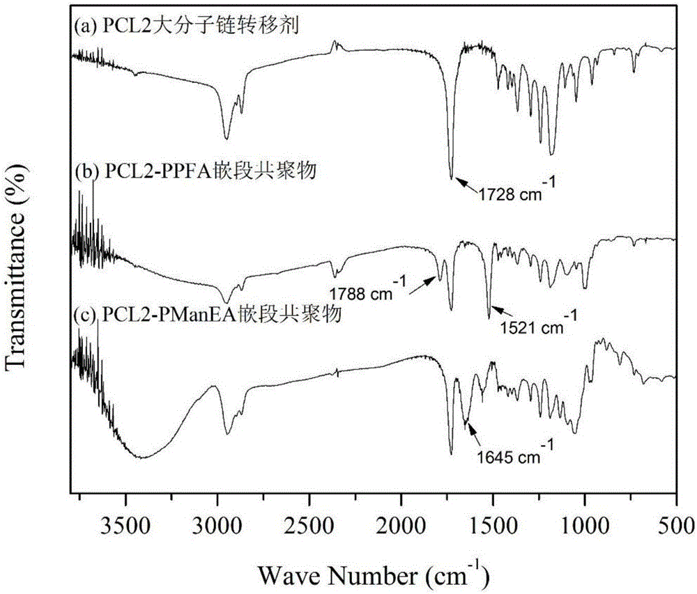 Sugar-containing amphiphilic segmented copolymer and preparation method thereof