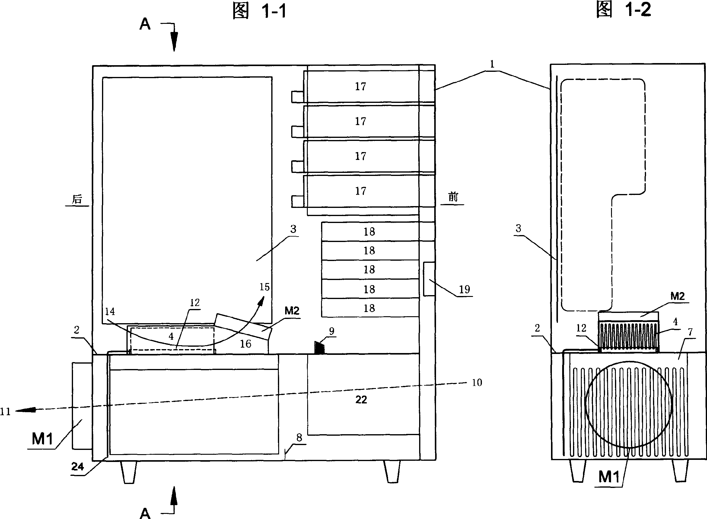 Sealed dust-proof temperature control cabinet for computers