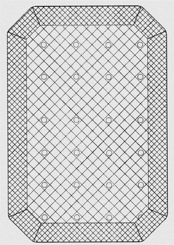 Abdominal hernia repair mesh specially used for open surgery