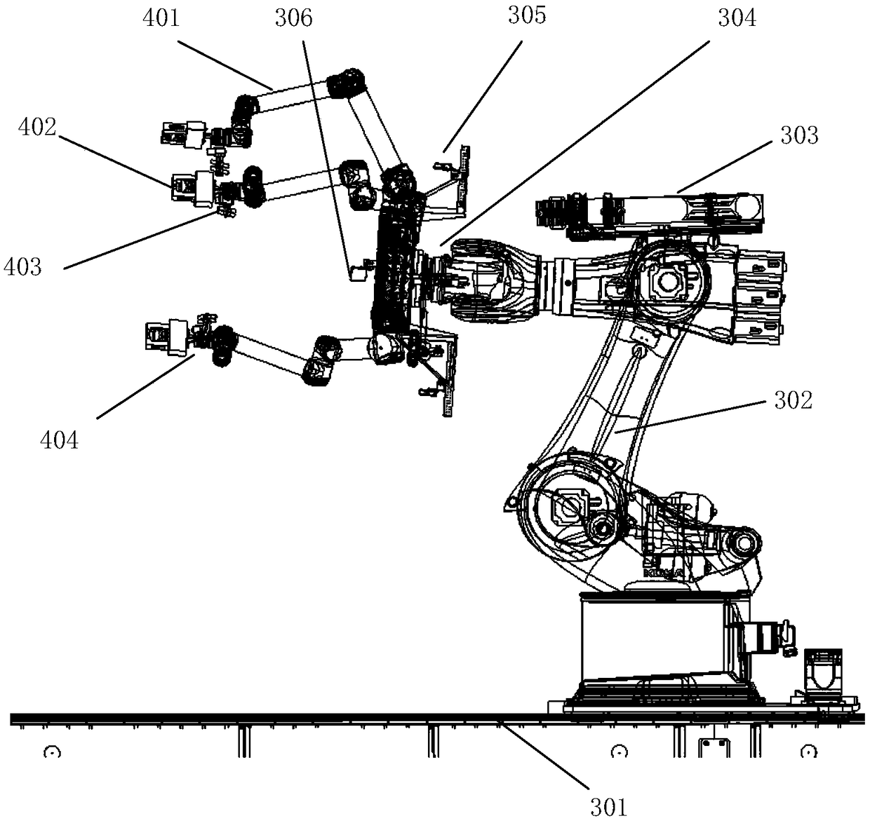 Comprehensive test system of failure satellite control in space