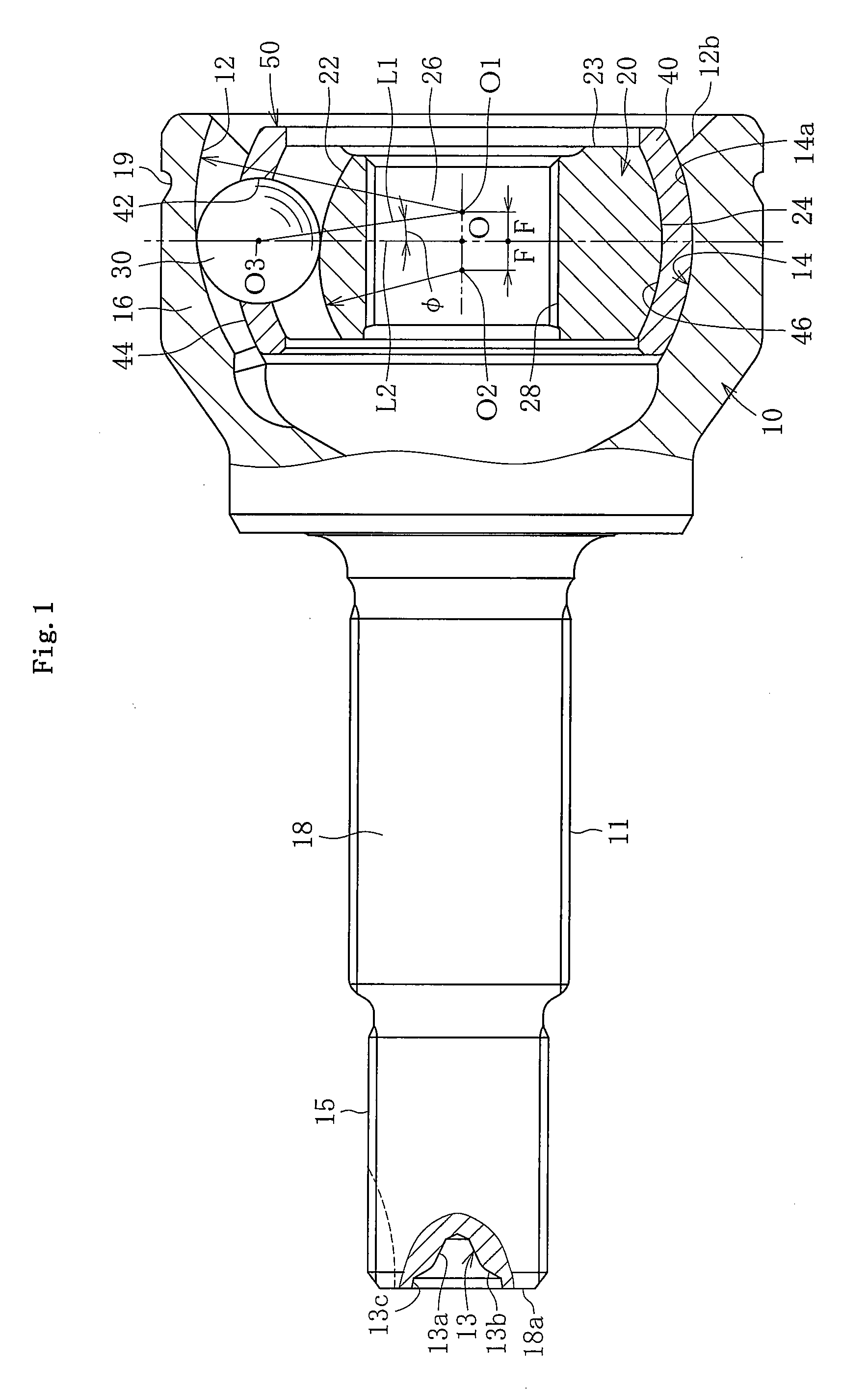 Outer joint member for fixed constant velocity universal joint