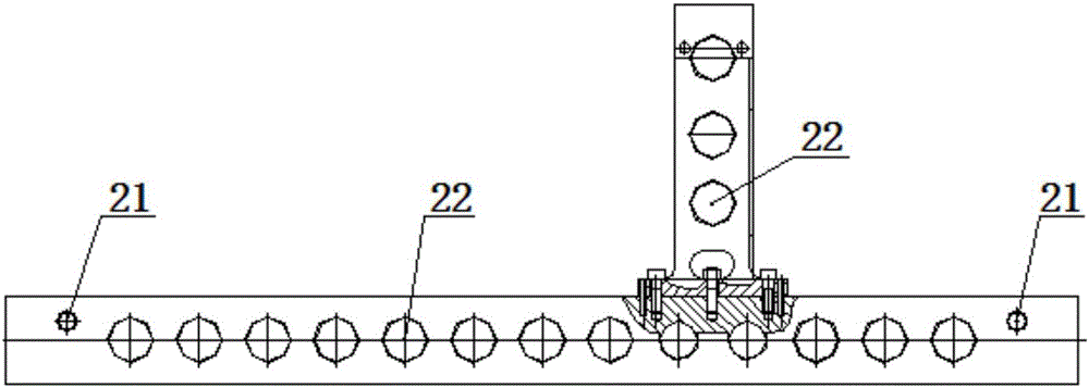 Checking fixture for detecting distance from thrust surface to pin hole of cylinder