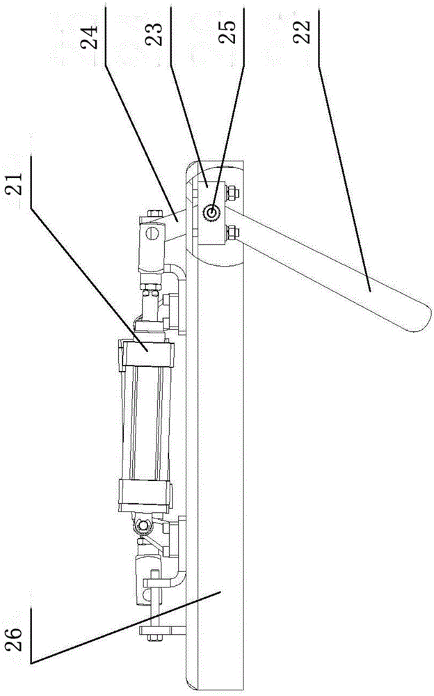 A push type automatic packaging bag shaping machine