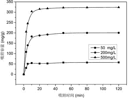 Porous foam body heavy metal adsorption material preparation method