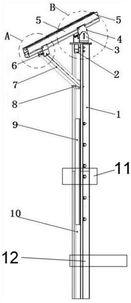 C-shaped steel frame table with high practicability