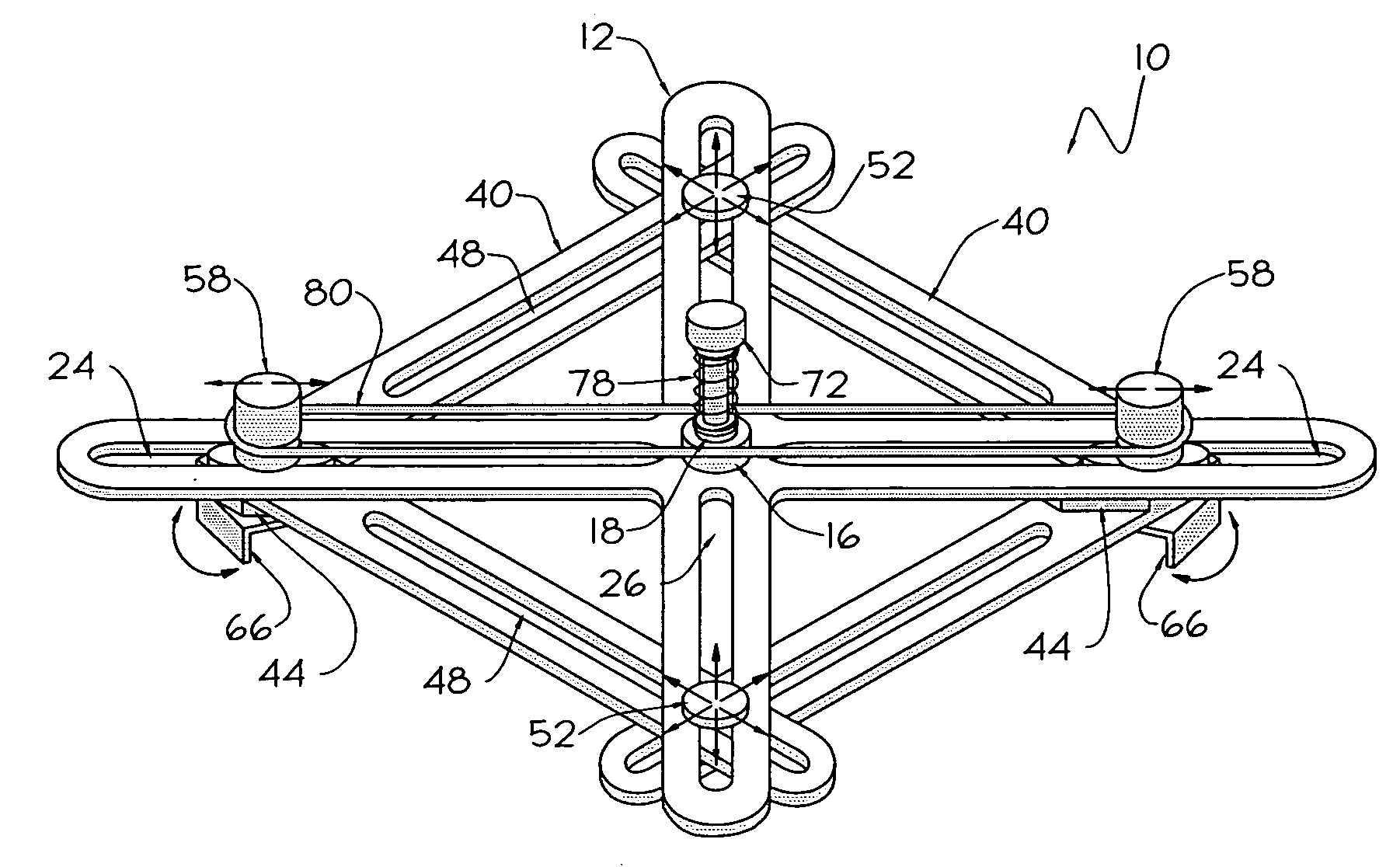 Center point locator device