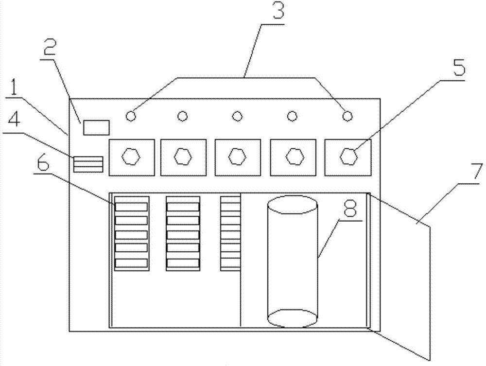 Household garbage classification box and classification method