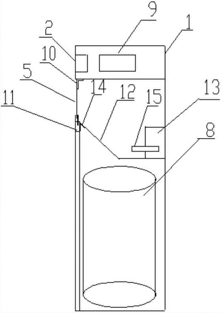 Household garbage classification box and classification method