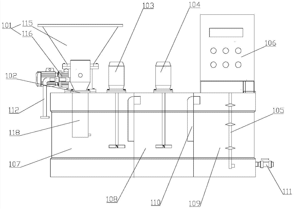 Solution automatic preparation device and powder dissolving method