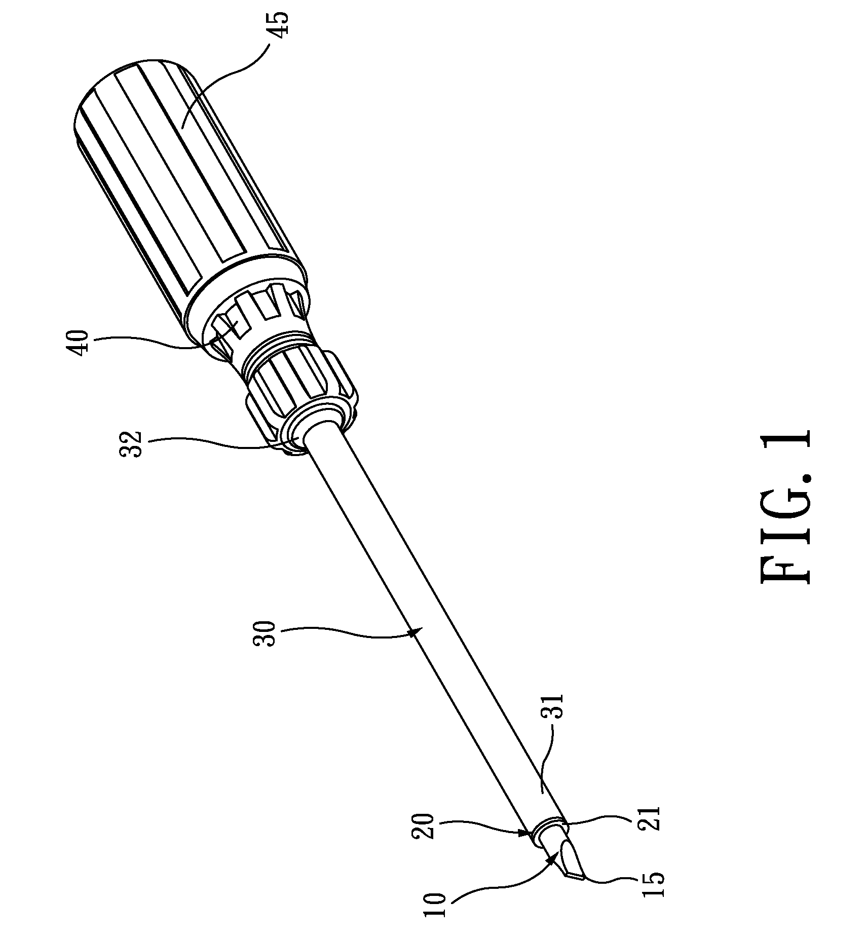 Insulating screwdriver having wear identification function