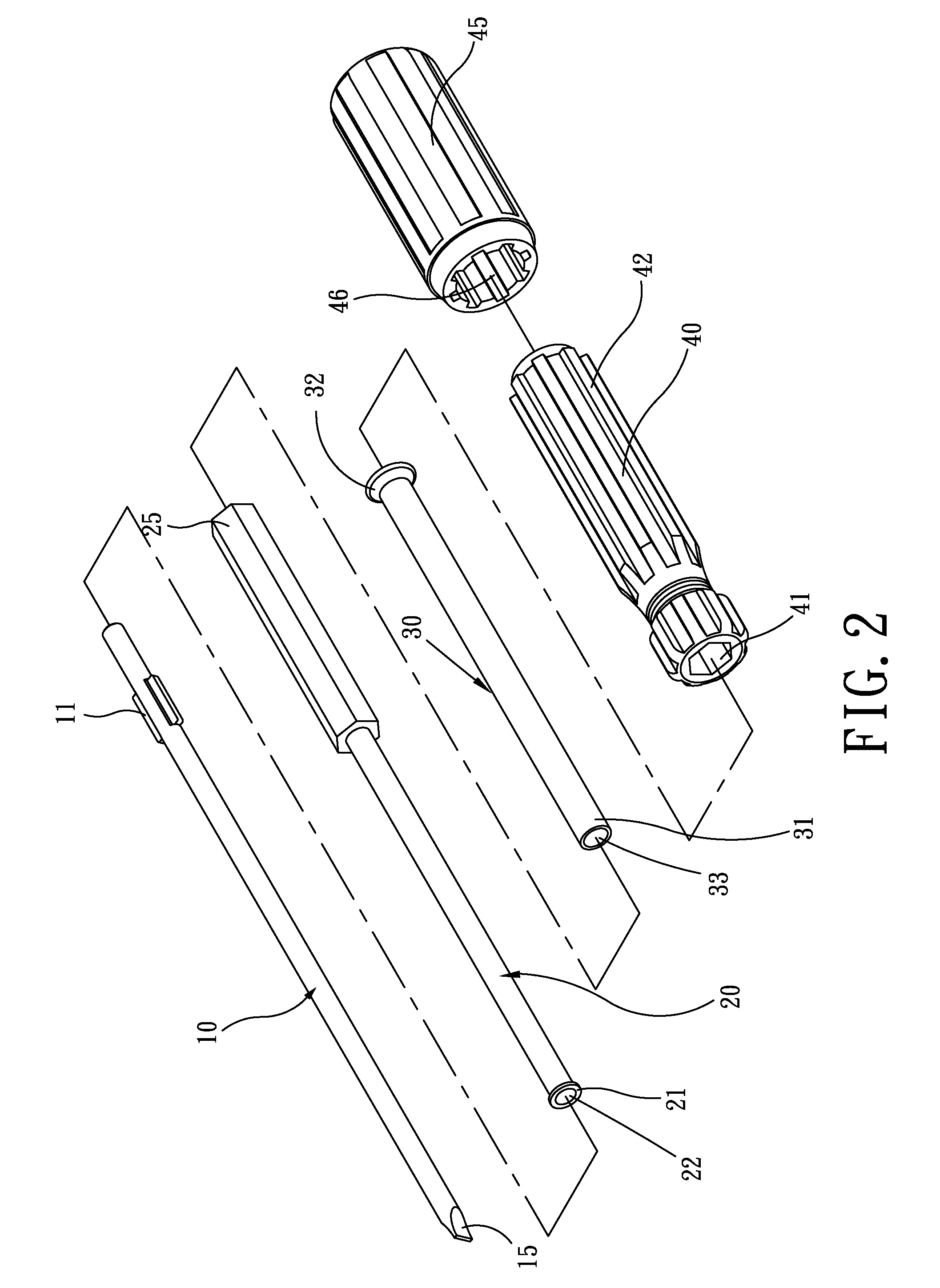 Insulating screwdriver having wear identification function