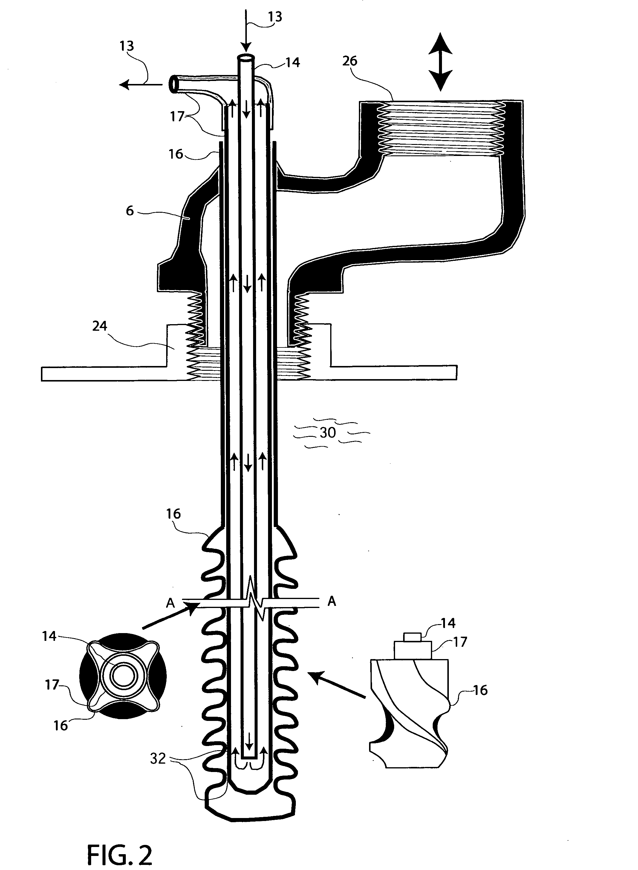 Internal water tank solar heat exchanger