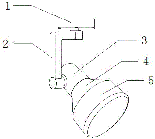 Automatic heat dissipation angle adjustable PAR lamp