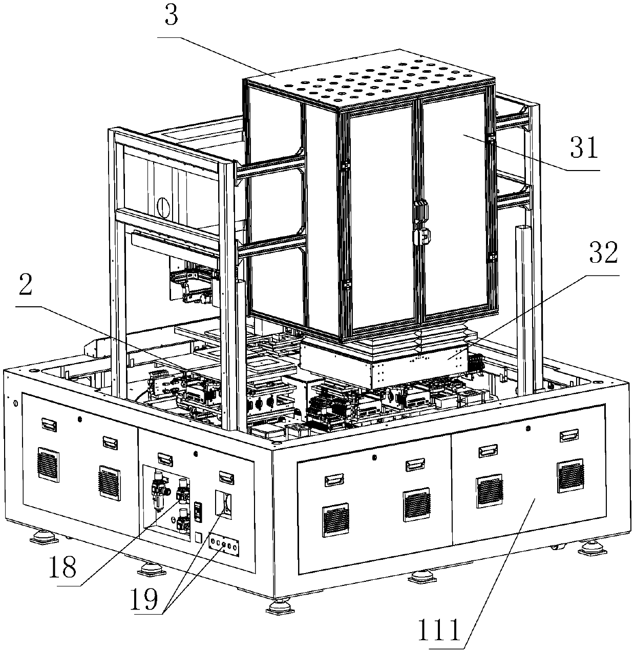 Rotary display panel detection device