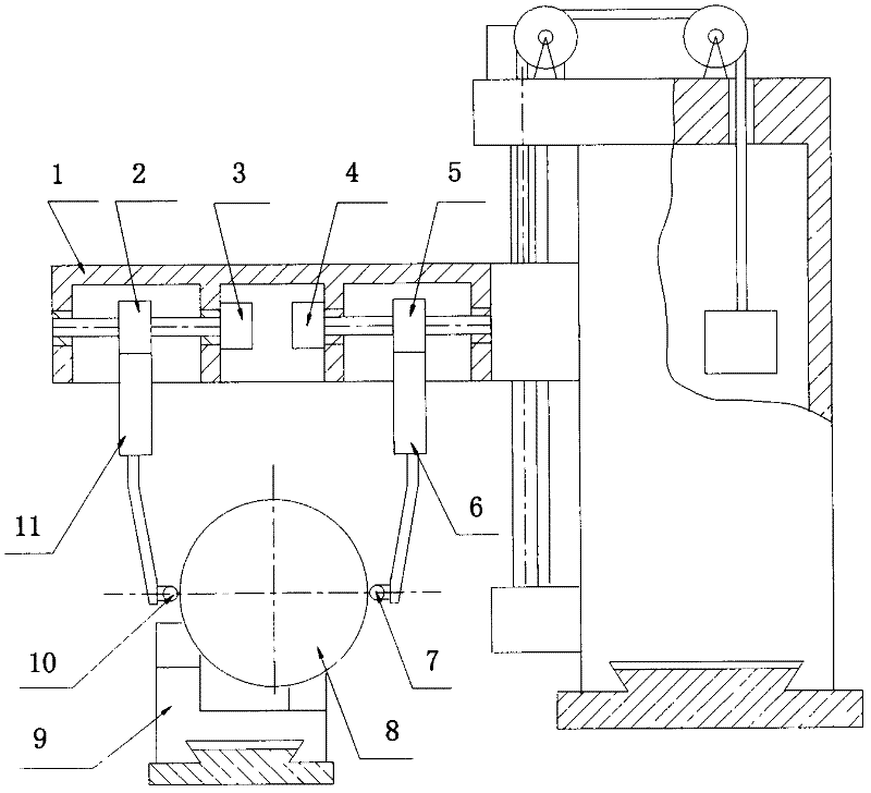 Method for carrying out diameter two-point six-transposition measurement on roundness error of large-scale shaft part and kinematic error of machine tool spindle