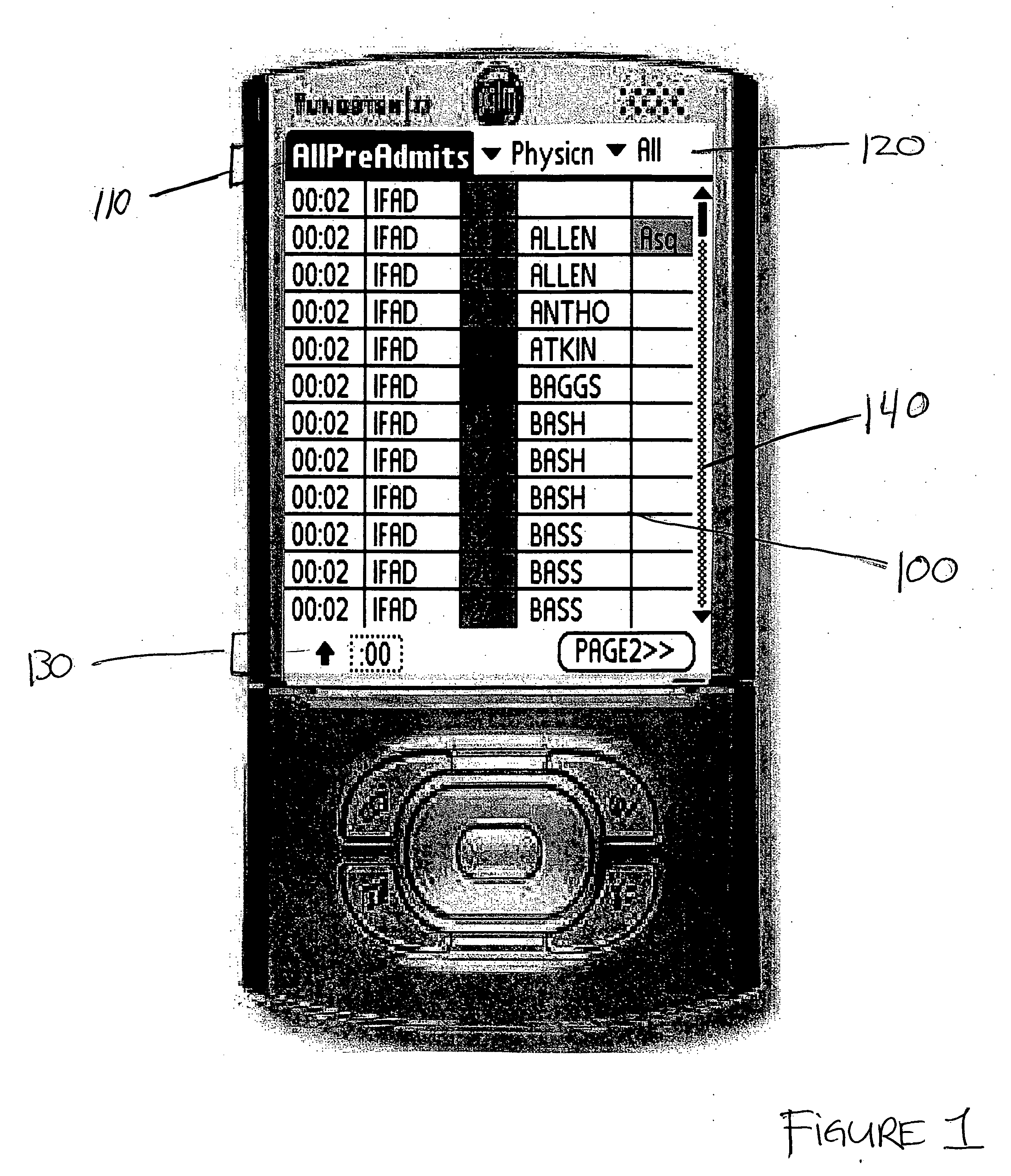 Apparatus and method for the mobile visual display and modification of bed management information and patient placement information