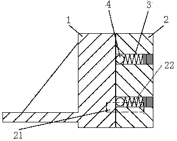 Urine meter rotate-fixing mechanism